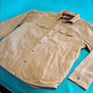 American Outdoorsman Tan Button-Up Shirt Jacket